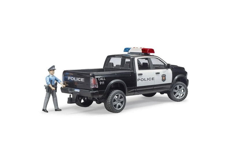 Bruder 1:16 RAM 38cm Police Truck Vehicle w Policeman Accessories Kids 4y+ Toy