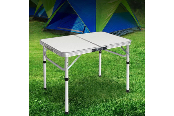 Weisshorn Folding Camping Table 90CM Adjustable Portable Outdoor Picnic Desk