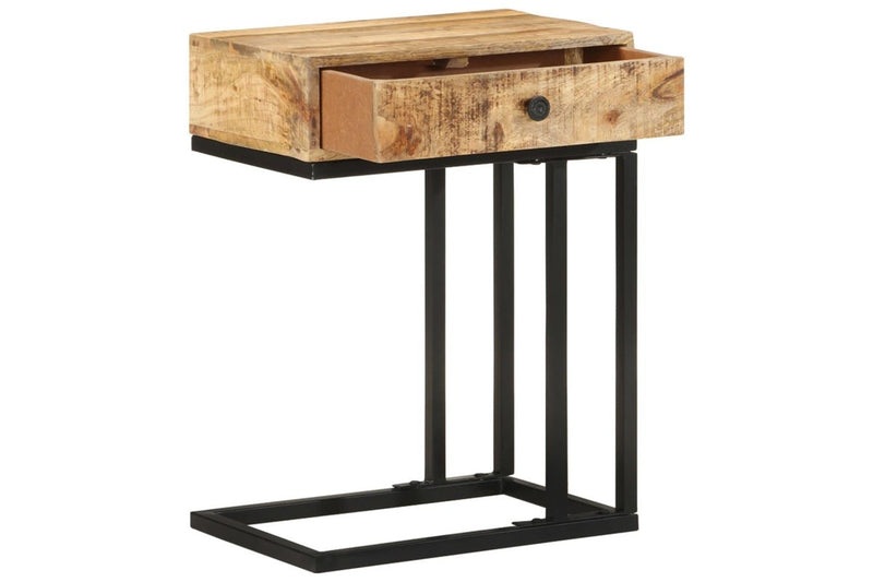 U-Shaped Side Table 45x30x61 cm Solid Mango Wood vidaXL