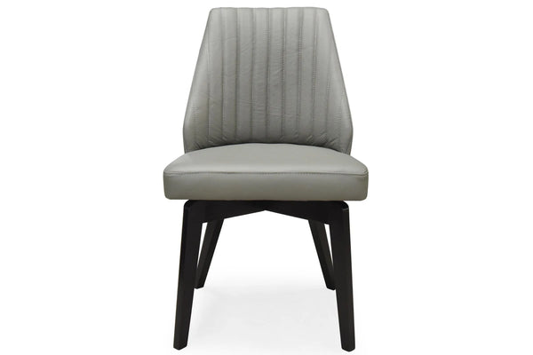 Shelby Set of 4 Dining Chair Genuine Leather Solid Rubber Wood Frame
