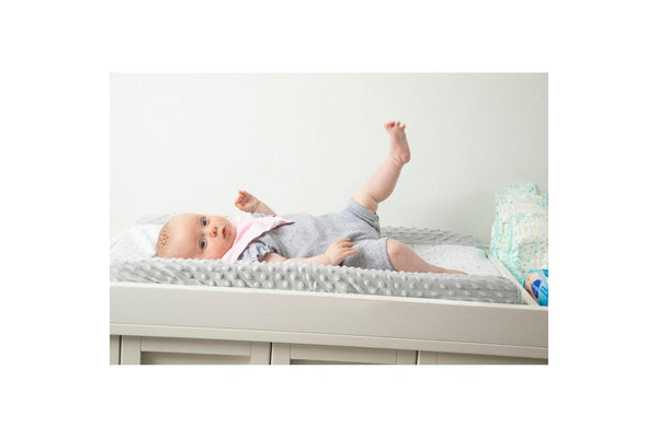 Spotty Giraffe The ChangeOver Baby Infant Portable Change Pad Cover Grey Trim