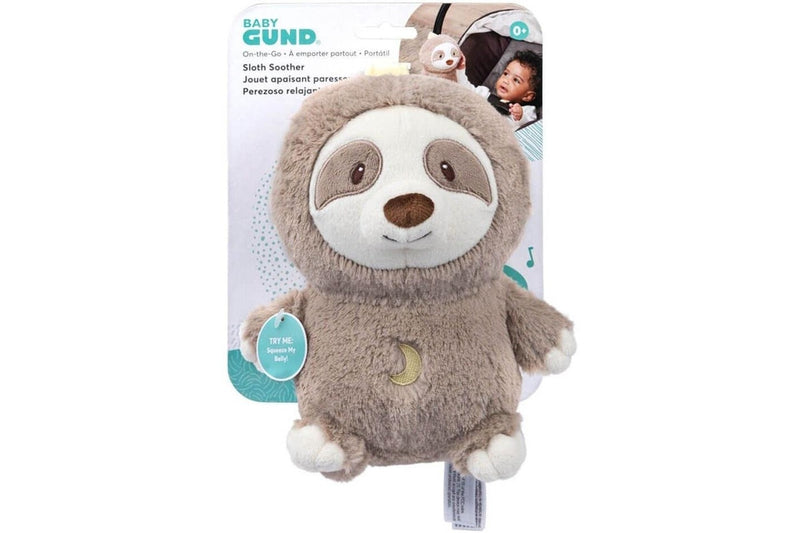 Gund: Lil' Luvs 'On The Go' Soother With Sounds - Sloth