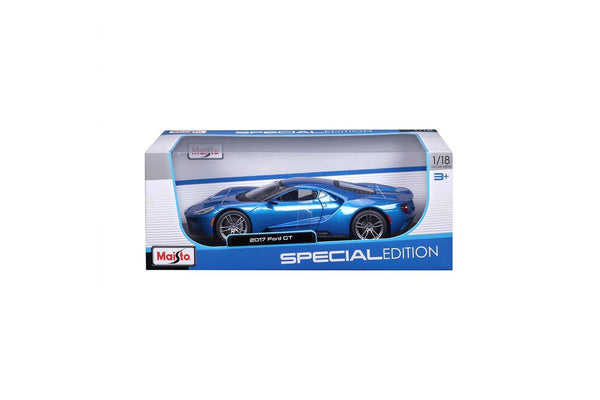 Maisto Special Edition 1:18 2017 Replica Diecast Ford GT Blue Toy Model Car 3y+