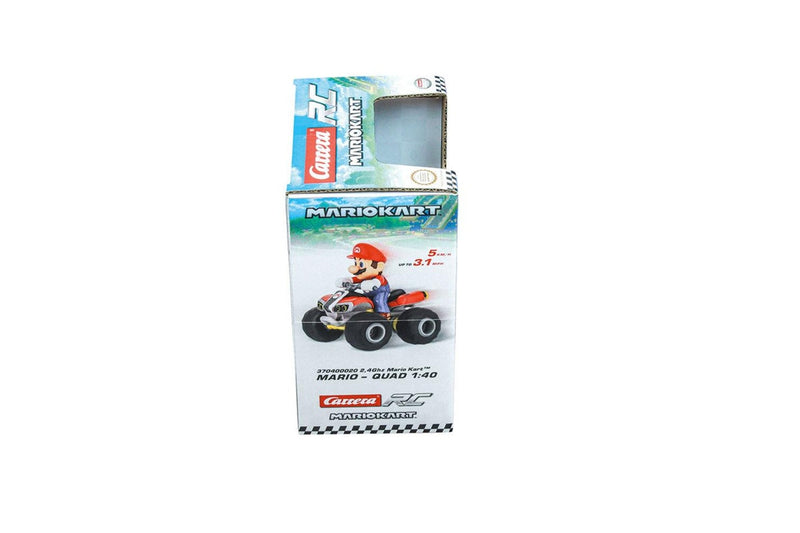Carrera 1:40 Mario Kart Mario Quad Bike 2.4Ghz RC Radio Controlled Toy Car 6y+