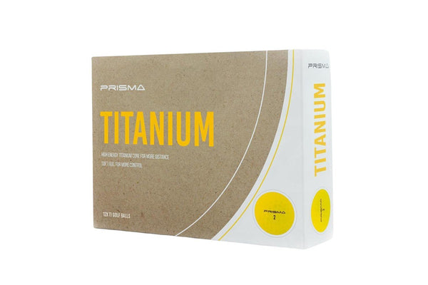 Masters Prisma Titanium Golf Balls (Pack Of 12) (Yellow) (One Size)