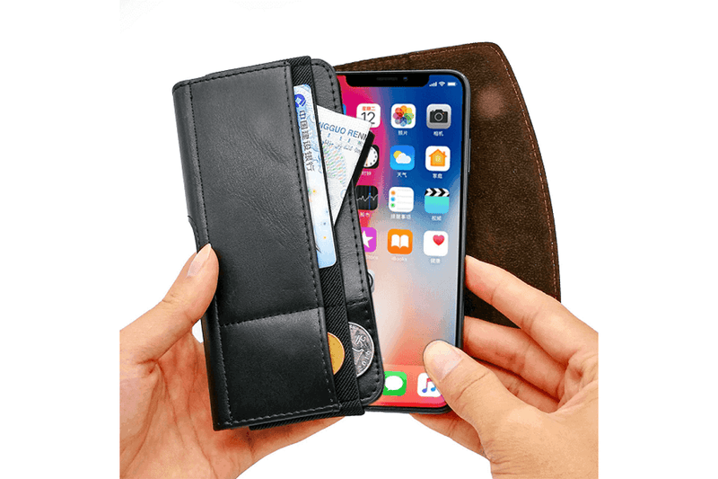 Cell Phone Belt Holster Wallet Case With Clip Pouch Sleeve Holder Cover For Apple iPhone Samsung Galaxy (XXL Size - Upto 6.9 inch Mobile)