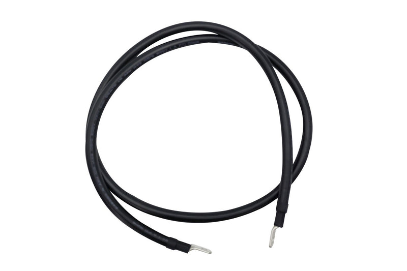 1.5m 1AWG Connector Cable Power Wire Black M8 Lug On Both Ends Superior Corrosion Resistance Inverter Car RV Marine
