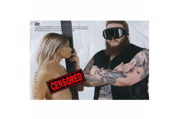 Sabre Snow Goggles Snowboarding Skiing Black Frame Silver Lens Sn1005a