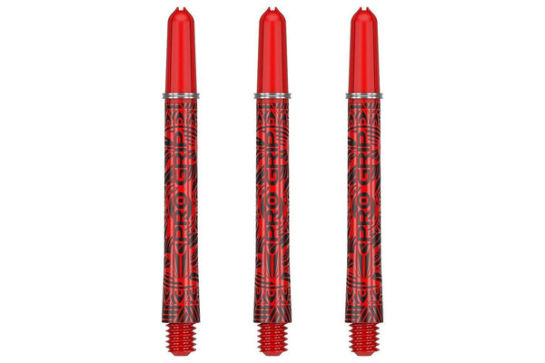 6pc Target Pro Grip Ink Shaft Dart Stem Game Accessory Multipack Medium Red
