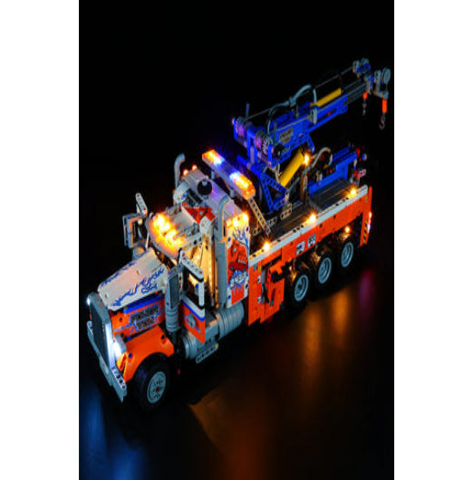 LEGO Technic Heavy-Duty Tow Truck with Crane Toy Model Building Set
