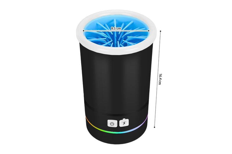 ZOOMIES Rechargeable Dog Paw Washing Cup - Black