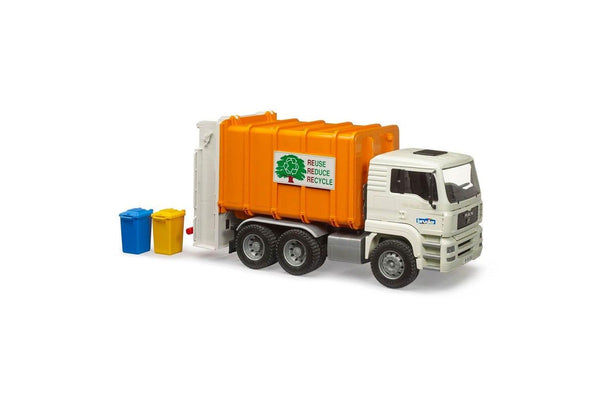 Bruder 1:16 Man Tga Rear Loading Garbage Truck Scale Model Kids Play Toy 3y+