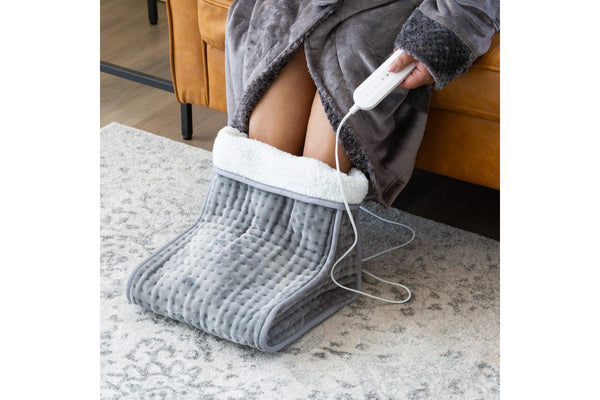 Plush flannel fleece Foot Warmer with 4 Temperature Settings