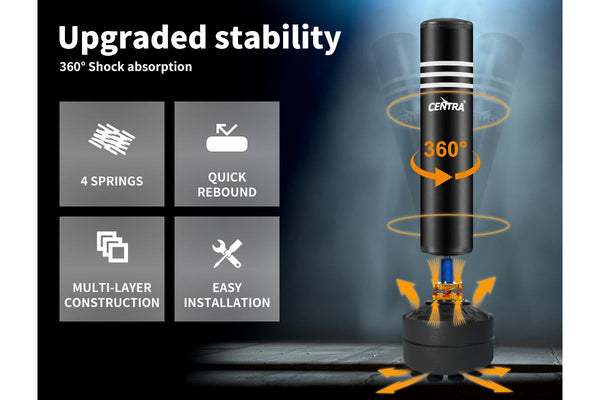 Centra Boxing Punching Bag Free Standing Speed Bag Dummy UFC Kick Training 175cm