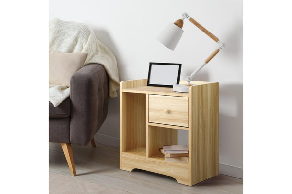 Oikiture Bedside Tables End Table (Wood)