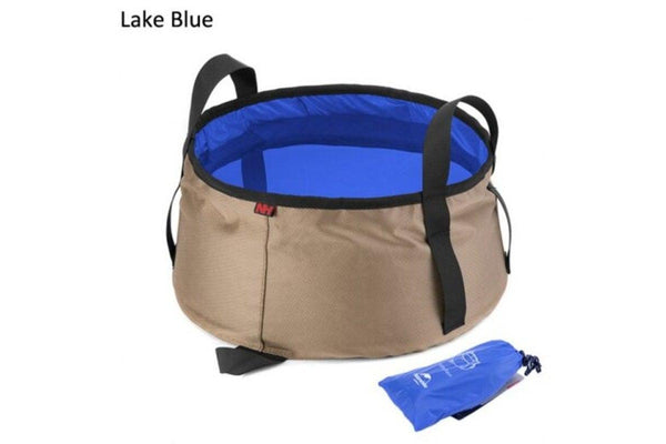 Naturehike 10L Outdoor Folding Wash Basin Lake Blue Camping Wash Basins