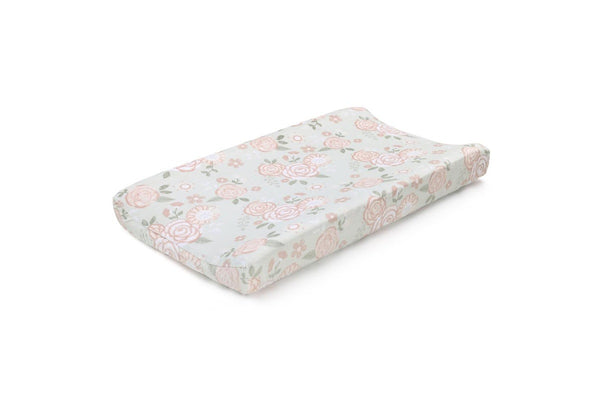 2x The Peanutshell Baby Polyester Changing Pad Cover Sleeve Vintage Floral 81cm