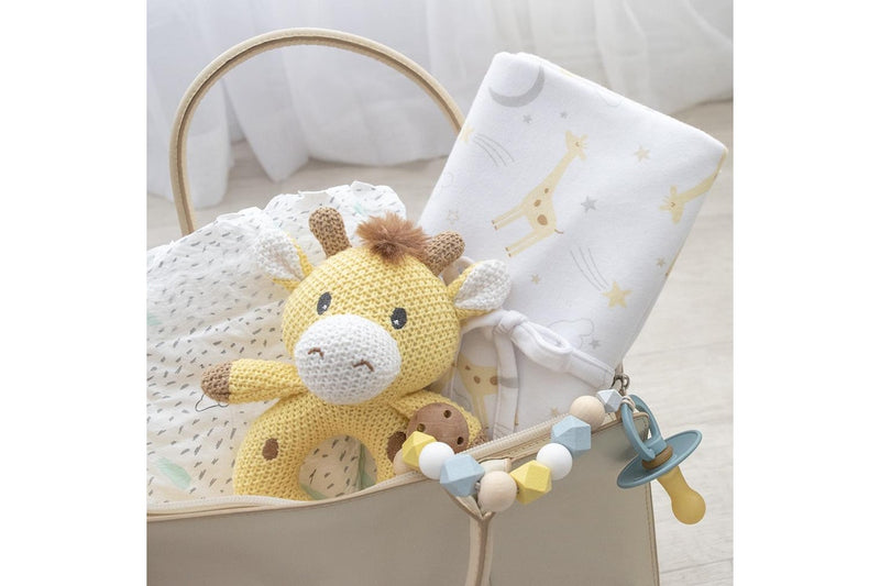 Living Textiles Baby Newborn Waterproof Cotton Travel Change Mat Noah Giraffe
