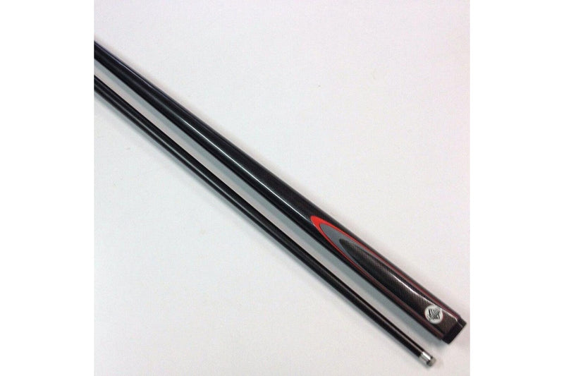 Formula Sports Plain Composite 48" Fluro 2 Piece Pool Billiards Snooker Cue BLK