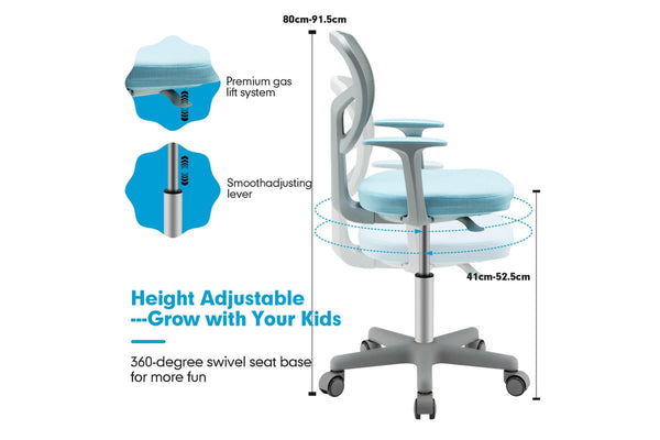 Giantex Desk Chair Home Office Mesh Task Chair,Blue