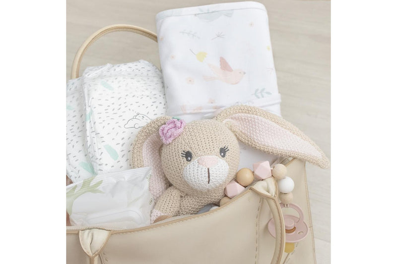 Living Textiles Baby Cotton Waterproof On The Go Travel Change Mat Ava Birds