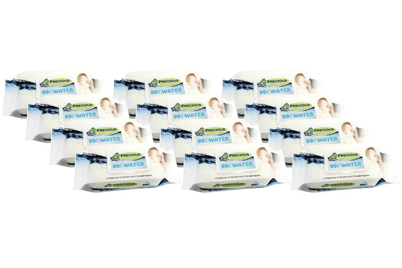 Precious - Water Wipes (80 Wipes, Carton 12)