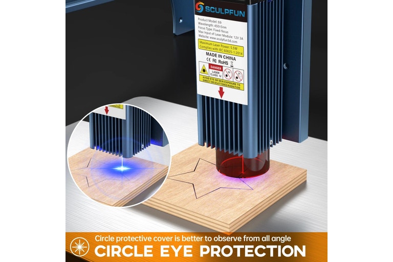 S9 PRO 90W Laser Engraver for Wood Acrylic Glass