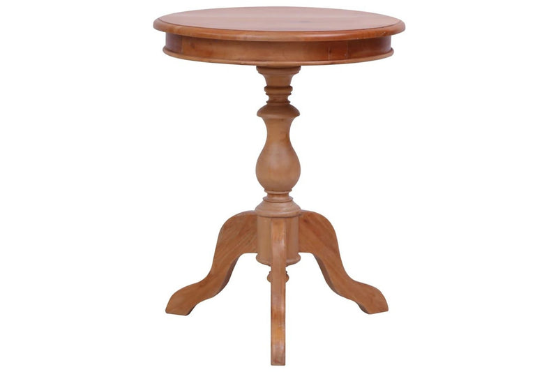Side Table Natural 50x50x65 cm Solid Mahogany Wood vidaXL