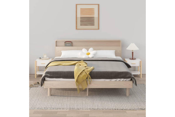 Bedside Tables 2pcs White 42x38x45 cm Engineered Wood vidaXL