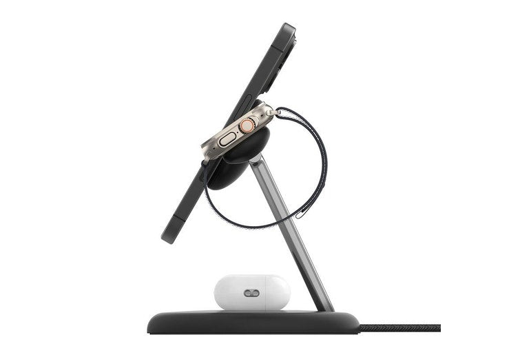 Belkin BoostCharge Pro 3-in-1 Qi2 Wireless Charging Stand 15W - Black [WIZ023AUBK]