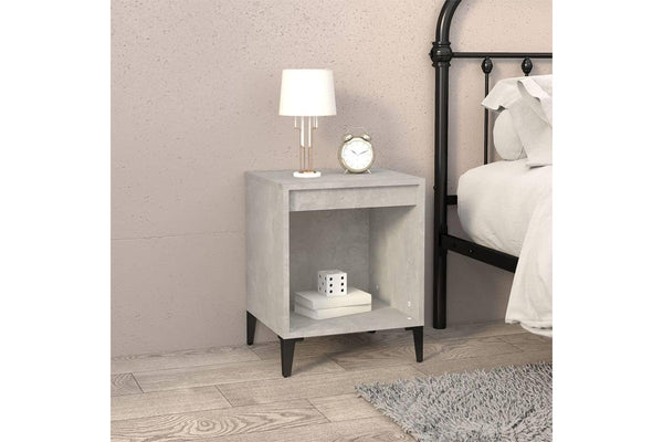 Bedside Cabinet Concrete Grey 40x35x50 cm vidaXL