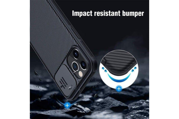 Nillkin For Apple iPhone 15 Pro Max Case, CamShield Series Slim Stylish Protective Case with Slide Camera Cover (Black)