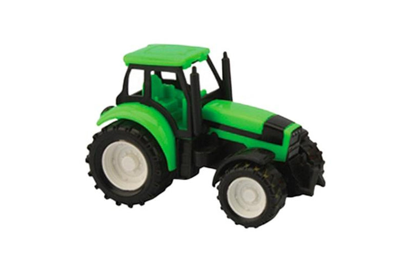 4x Fumfings 10cm Freewheel Plastic Tractor 1:43 Scale Kids Toy Assorted 3y+