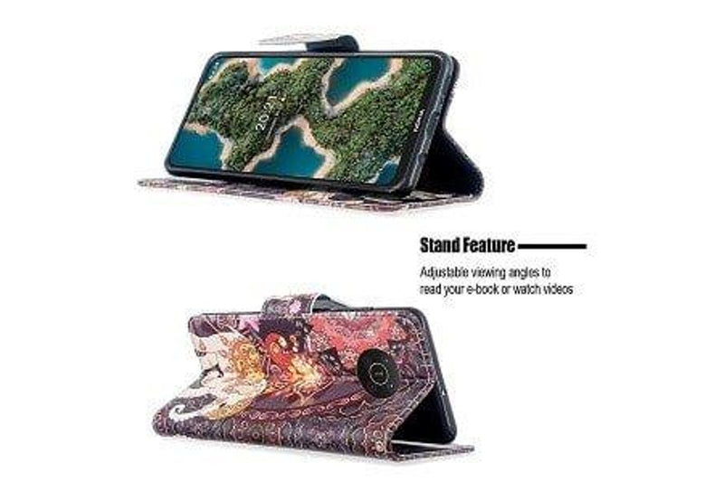 For Nokia X20 Case SupRShield Wallet Card Leather Flip Magnetic Stand Phone Cover (Elephant)