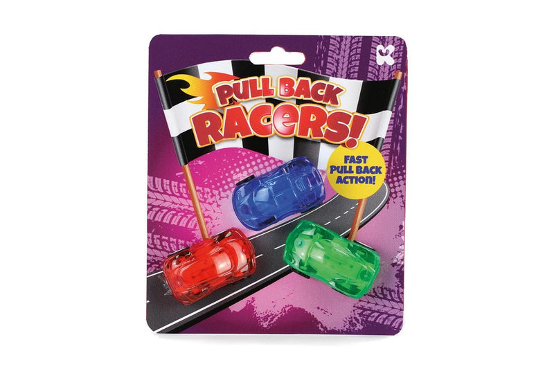 4x 3pc Fumfings 16cm Pullback Action Racers Car Vehicle Kids Play Fun Toy 3y+