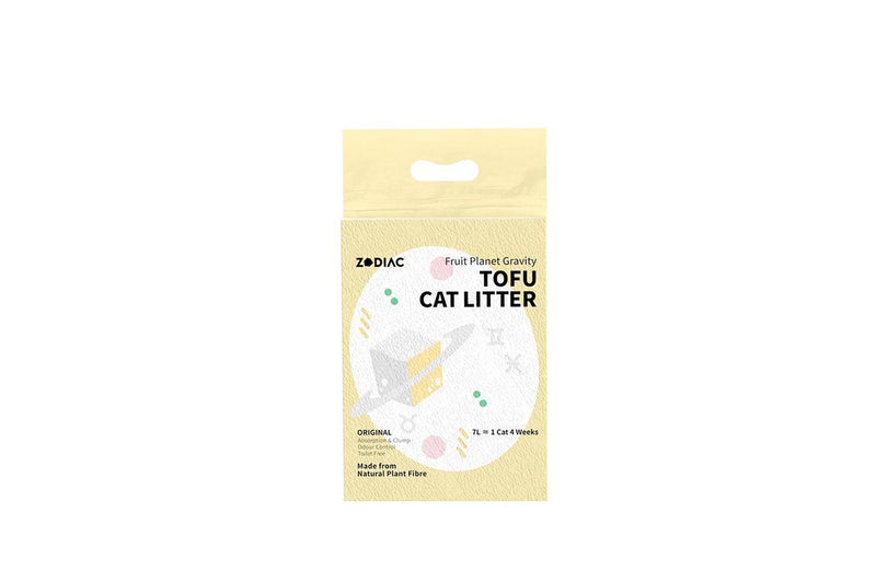 2x Zodiac 7L 2.5kg Fruity Tofu Soy Pulp Pet Cat Litter Absorbent Clump Original