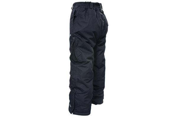 Trespass Kids Unisex Marvelous Ski Pants With Detachable Braces (Black) (3/4 Years)