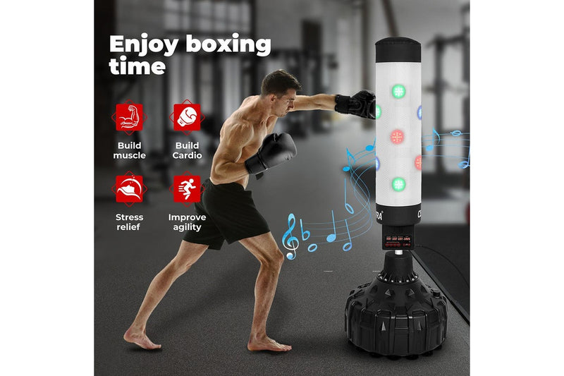 Centra Punching Boxing Bag Stand Electronic Counter Music LED Kick Gym Traning