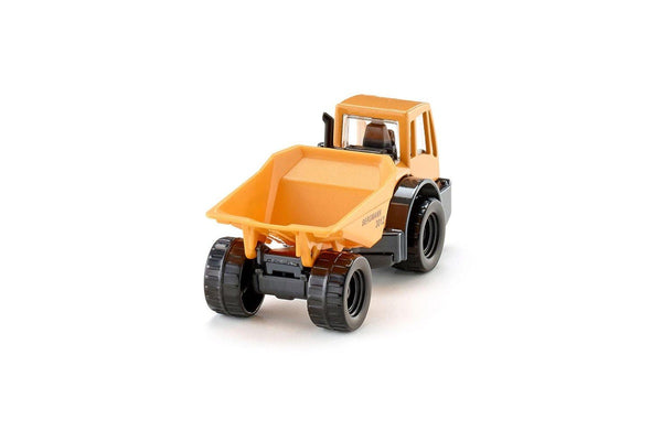 2x Siku Bergmann Dumper Truck Yellow Diecast Metal Vehicle Kids Play Toy 3y+