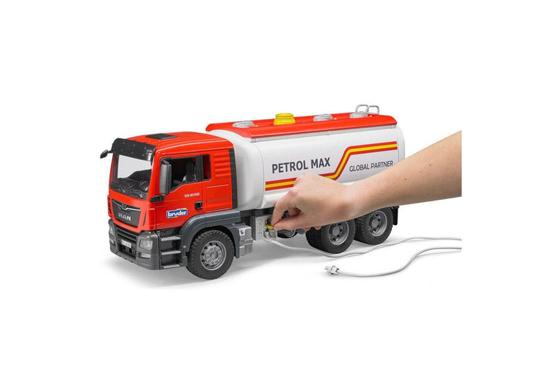 Bruder 50cm 1:16 MAN TGS Petrol Fuel Tank Truck w Water Pump Kids Toy 4yr+ Red