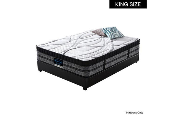 King Mattress Pocket Coil Spring Foam Firm Bed 32cm thick