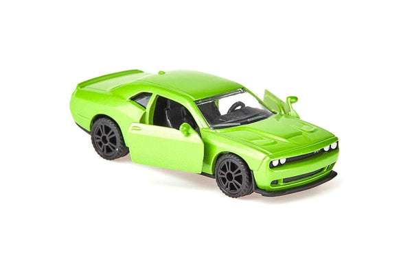 2x Siku Dodge Challenger SRT Hellcat Green Diecast Kids Children Toy Car 3y+