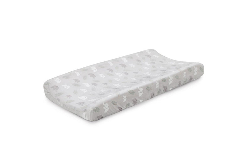 2x Little Haven Baby Infant Polyester Change Pad Cover Sleeve Elephant 81cm Grey