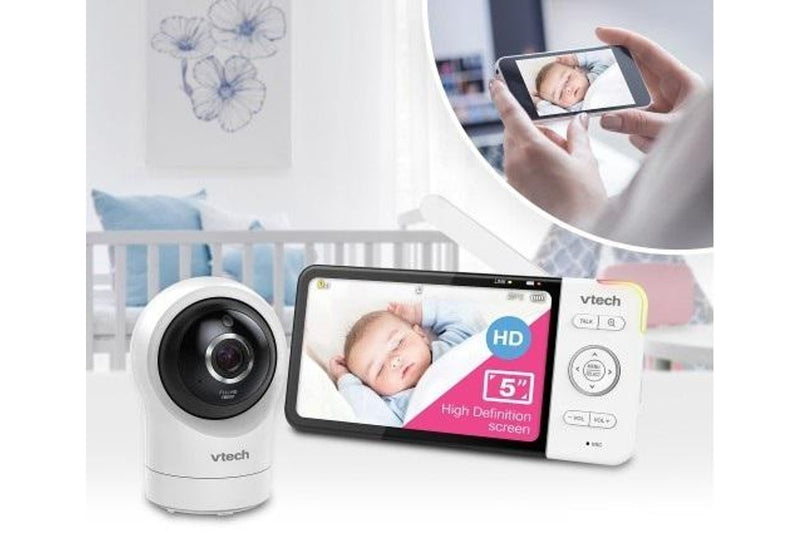 VTech: RM5764HDV2 5" Smart HD Pan & Tilt Video Monitor with Remote Access
