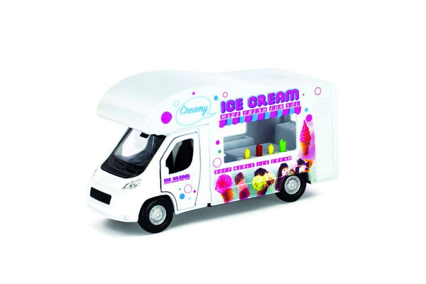 2x Pocket Money Fun Die Cast 12cm Ice Cream Van Vehicle Kids Children Toy 3y+