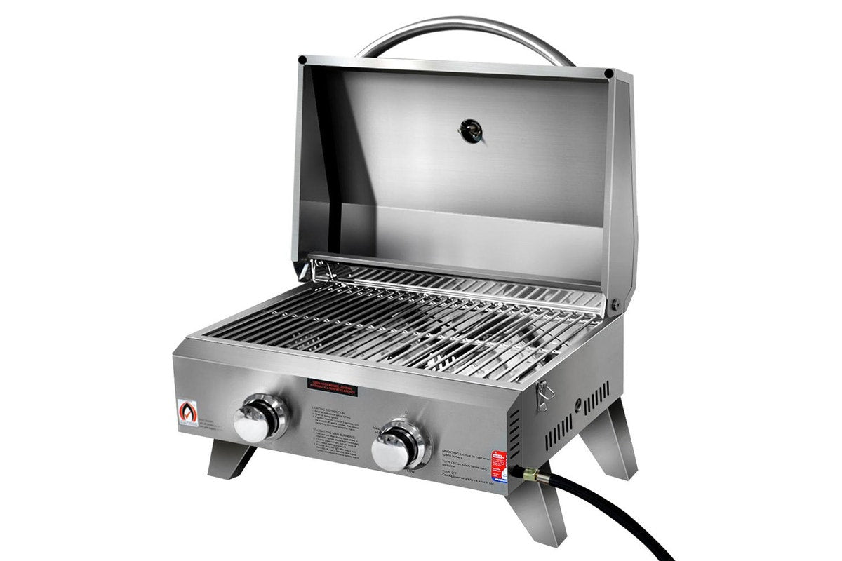 Grillz 2 Burners BBQ Grill Portable Gas Barbecue
