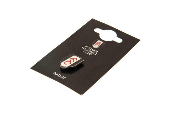 Fulham FC Enamel Crest Badge (White/Black/Red) (One Size)