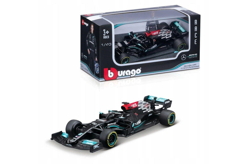 Bburago: 1:43 Diecast Vehicle - Mercedes-AMG F1 (W12E #44 Lewis Hamilton)