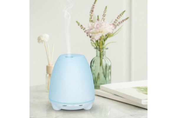 TODO 100Ml Humidifier Aromatherapy Diffuser 7 Colour Led Compact Design + Essential Oil - White