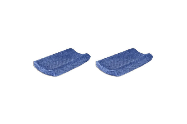 2x The Peanutshell 81cm Polyester Nursery Change Pad Cover Little Peanut Navy BL